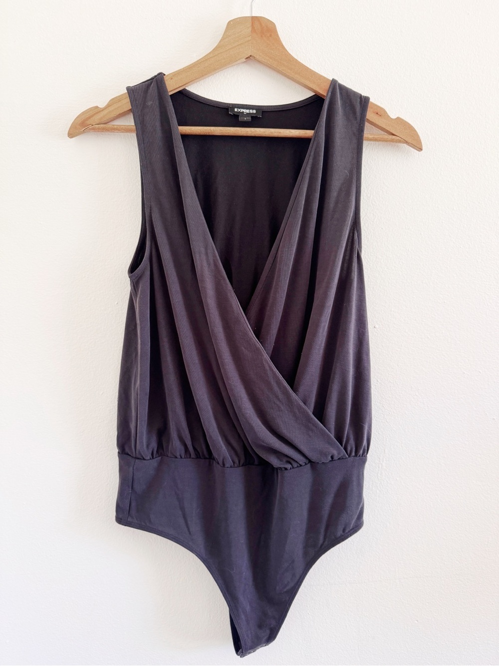 Express Black Sleeveless Bodysuit small